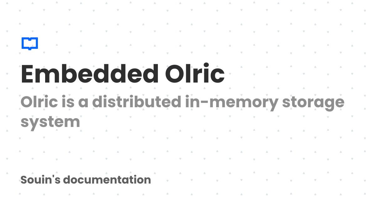 Souin Embedded Olric | Souin's documentation